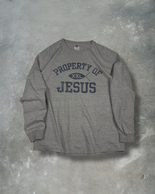 ‘00s Property Of Jesus Long Sleeve Tee Sz. L