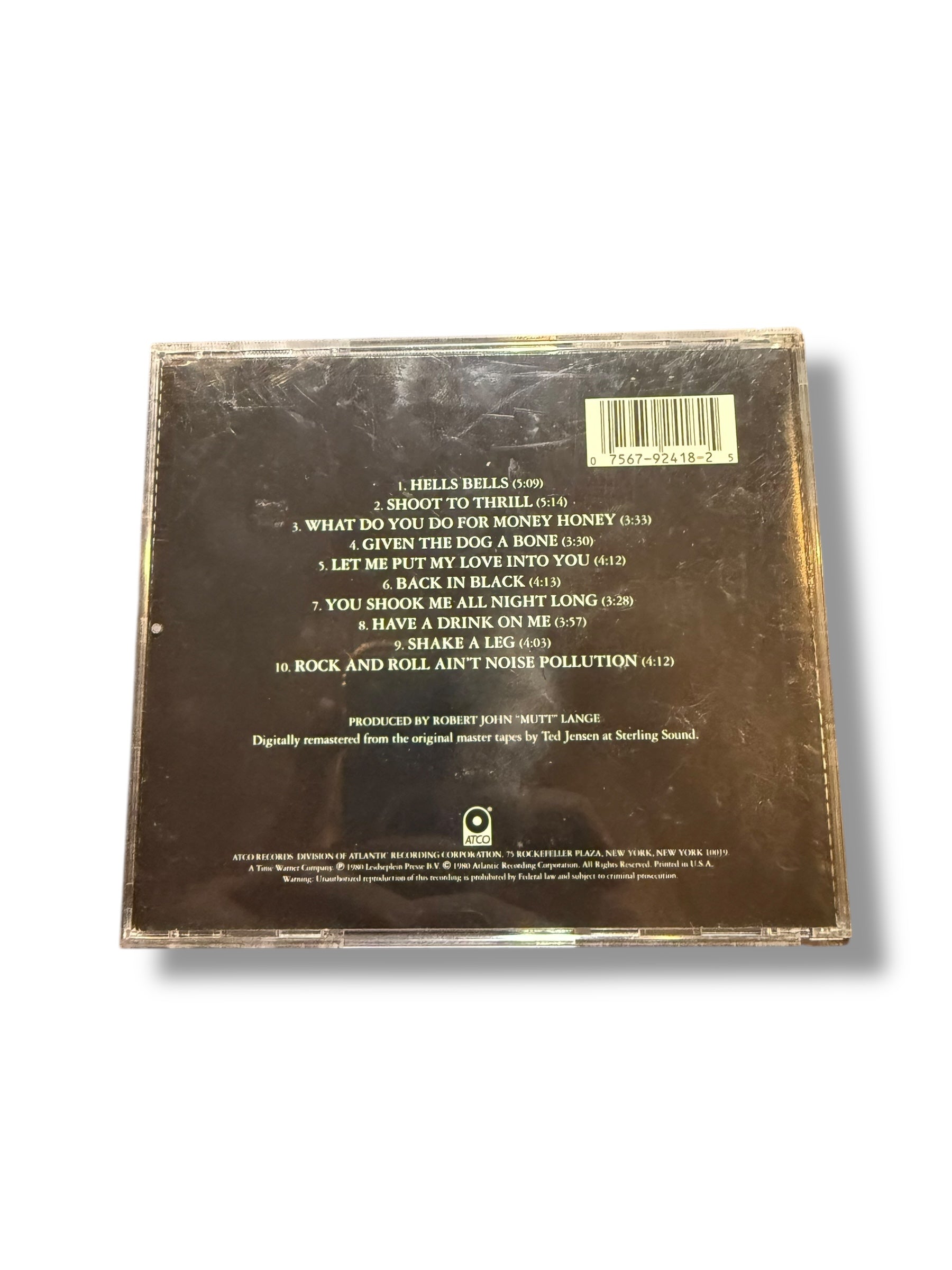 ‘80 ACDC Back In Black CD