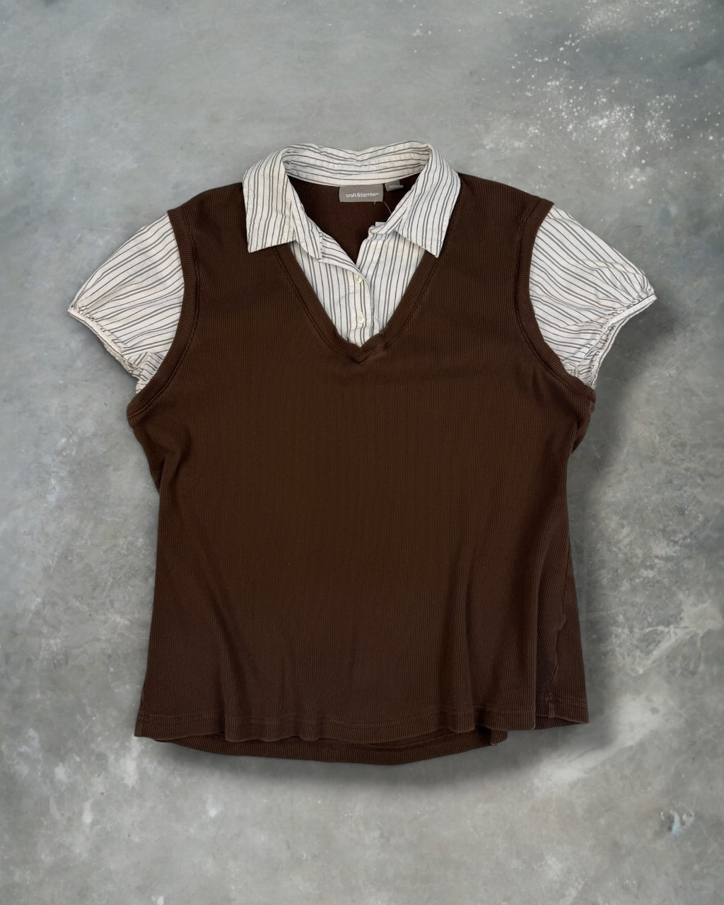 ‘00s Croft & Barrow Polo Vest Top Sz. XL