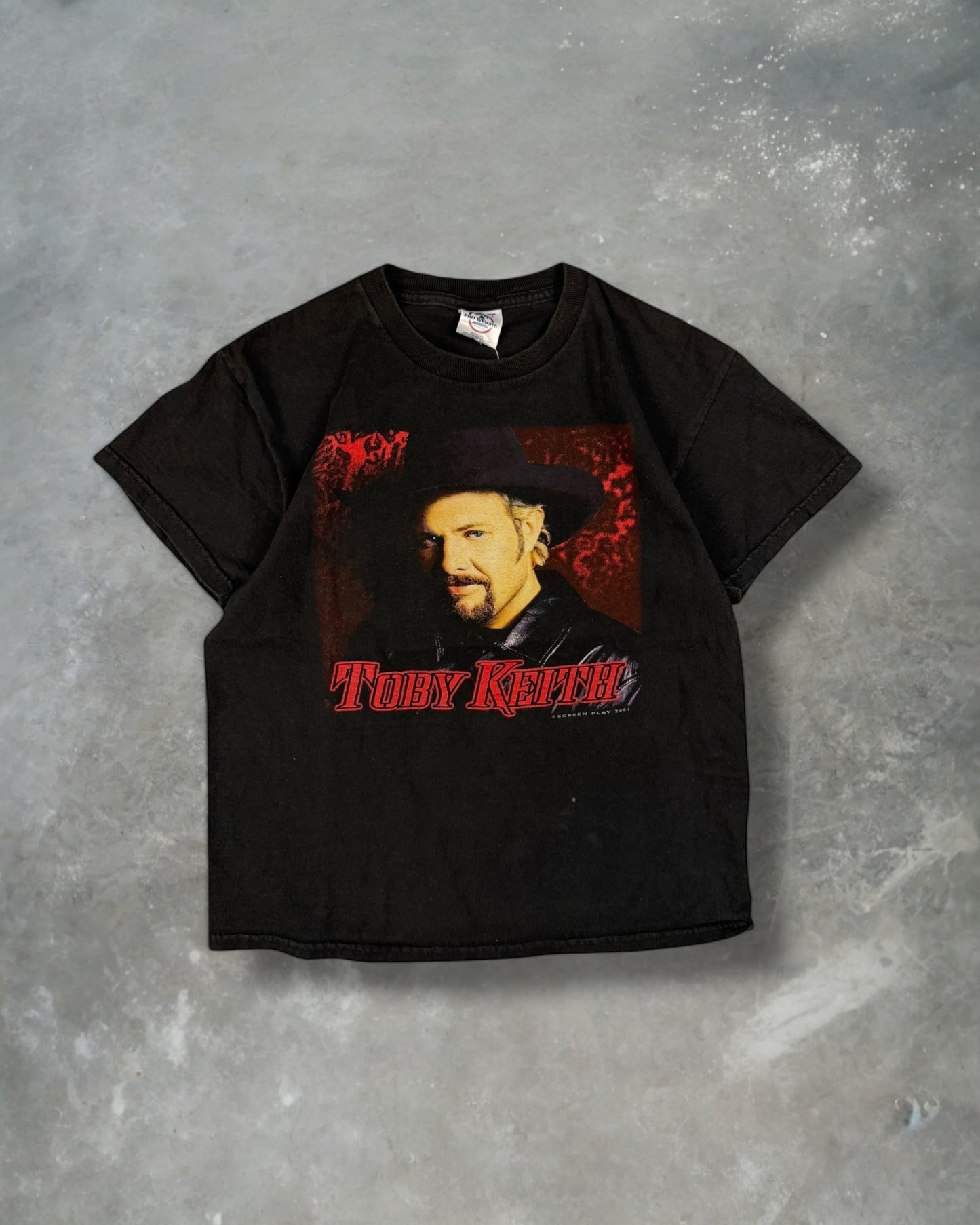 ‘01 Toby Keith Tee Sz. (Youth) L