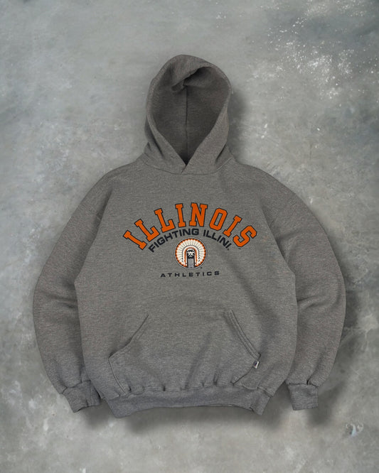 ‘00s Illinois University Hoodie Sz. L