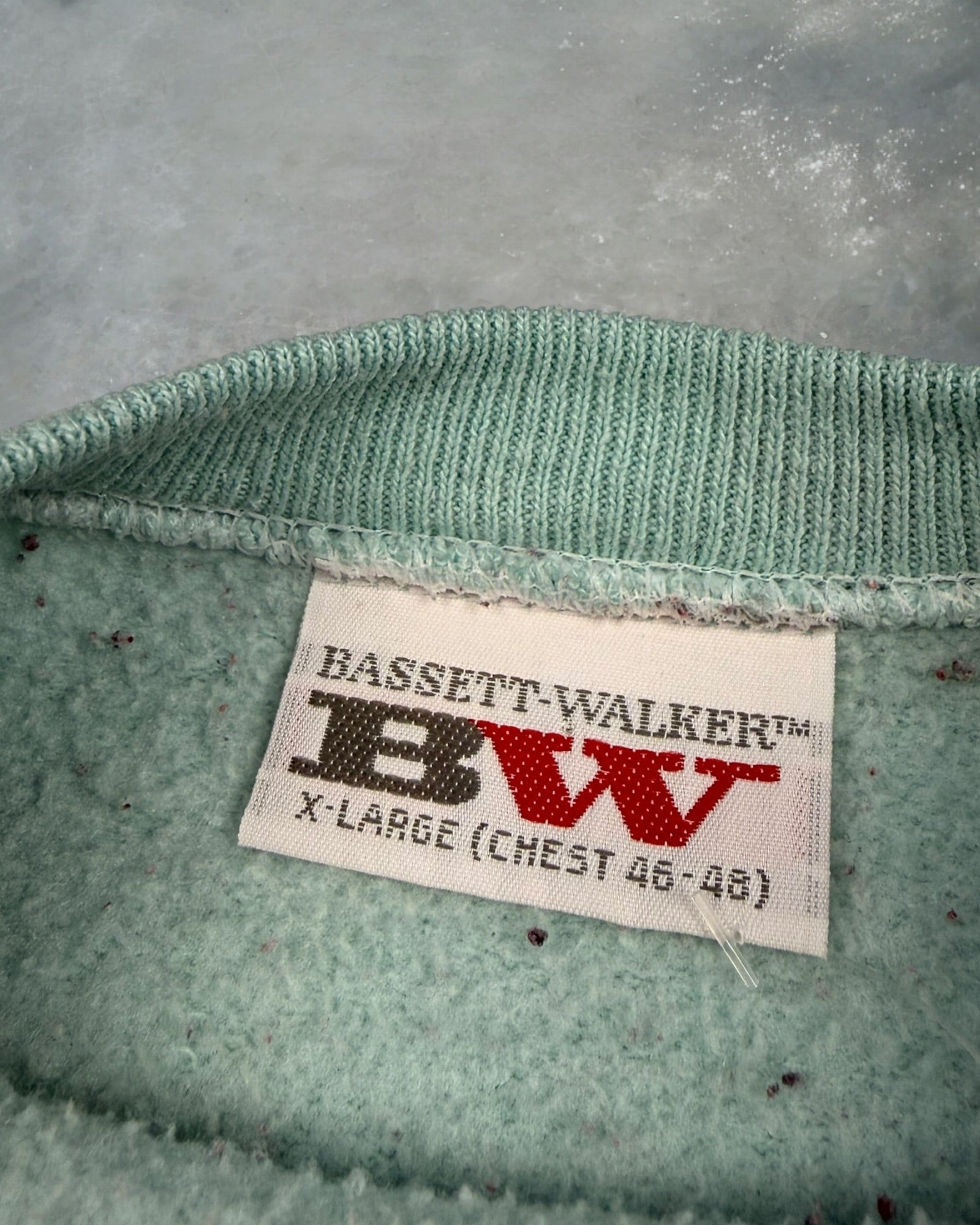 ‘82 Rockford Mint Green Harley Davidson Crewneck Sz. XL