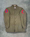 ‘90s Green Military Og-107 Utility Button Down Sz. L