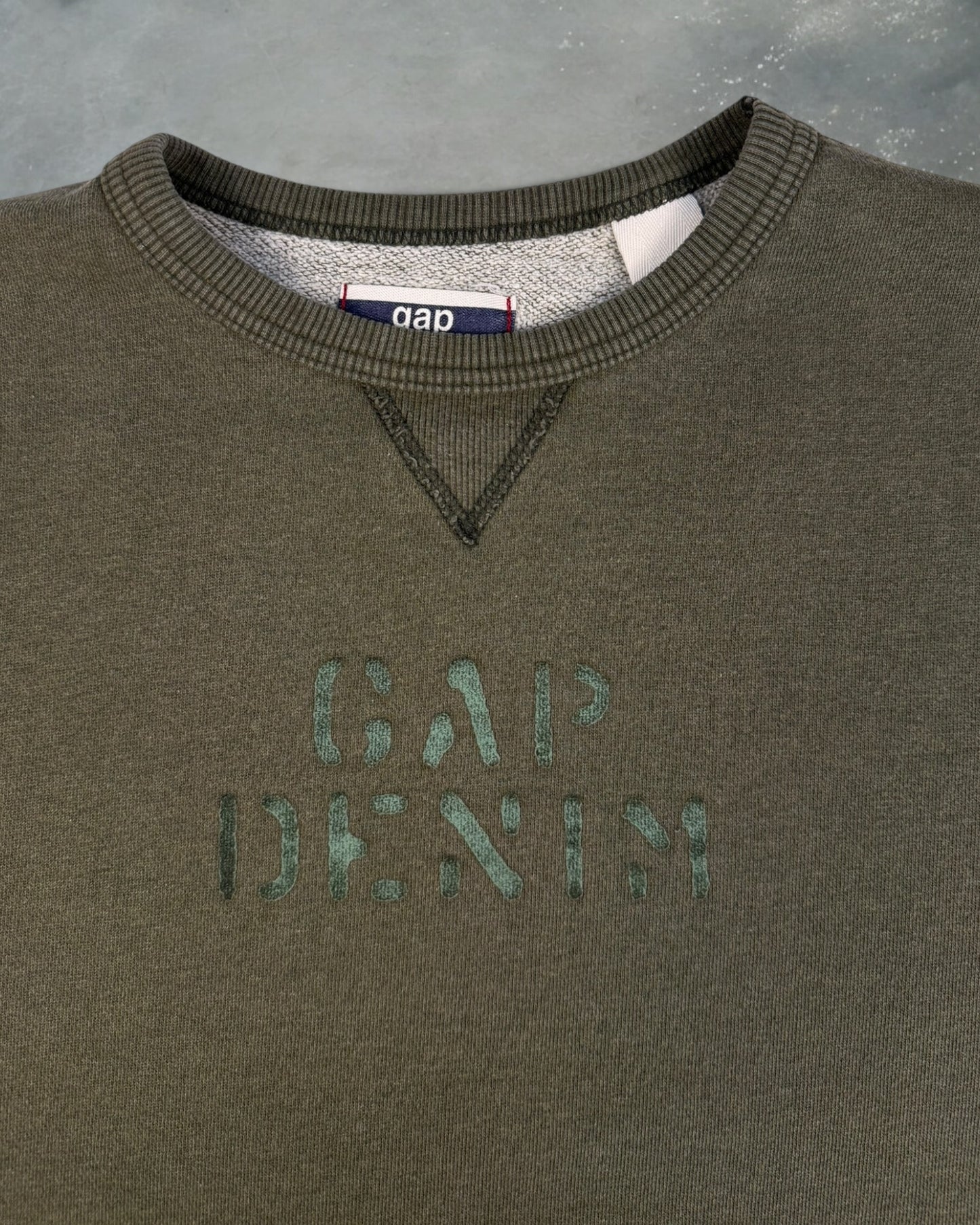 ‘90s 1940s Style Gap Denim Crewneck Sz. M
