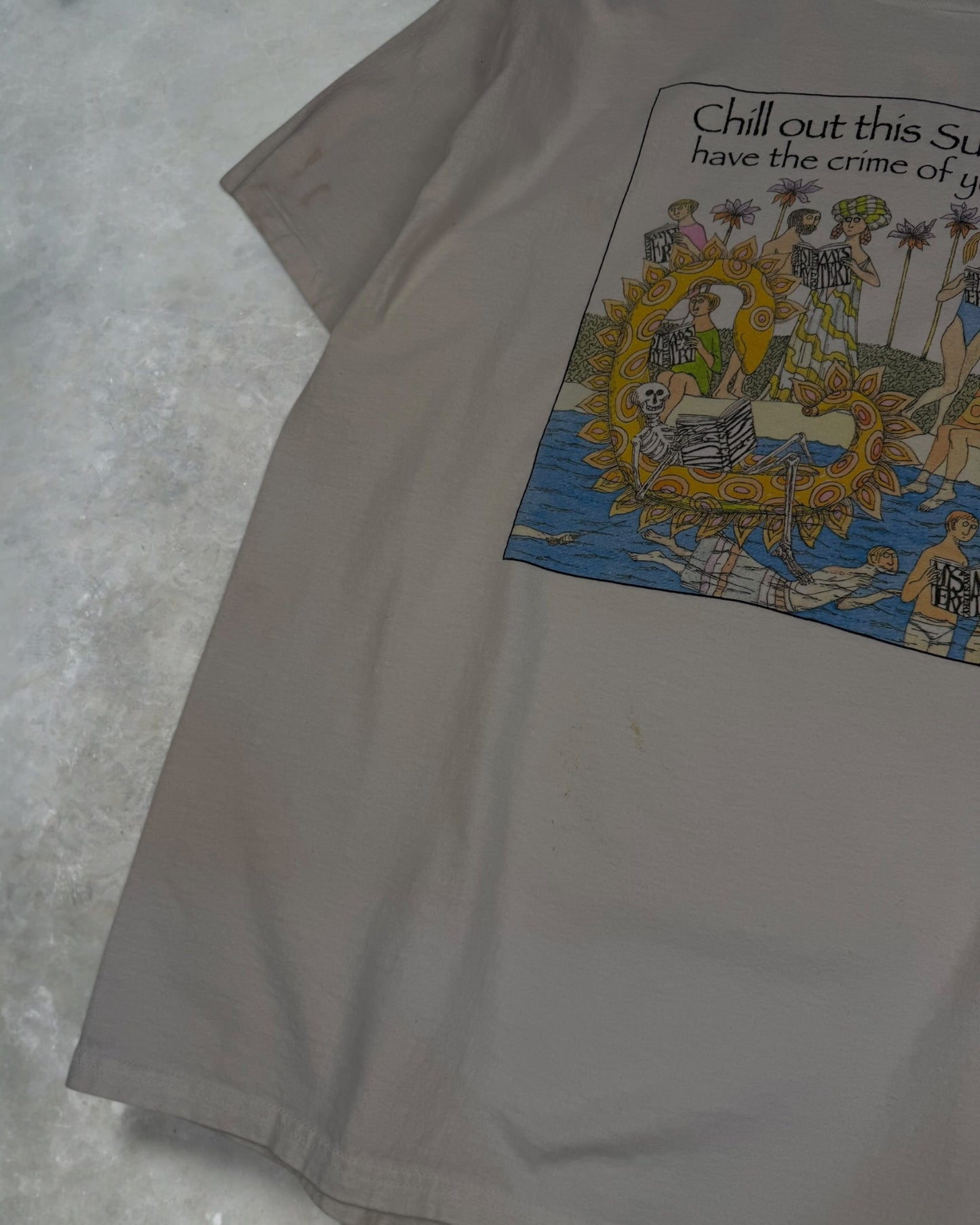 ‘90s Mystery Novel Art Tee Sz. XL