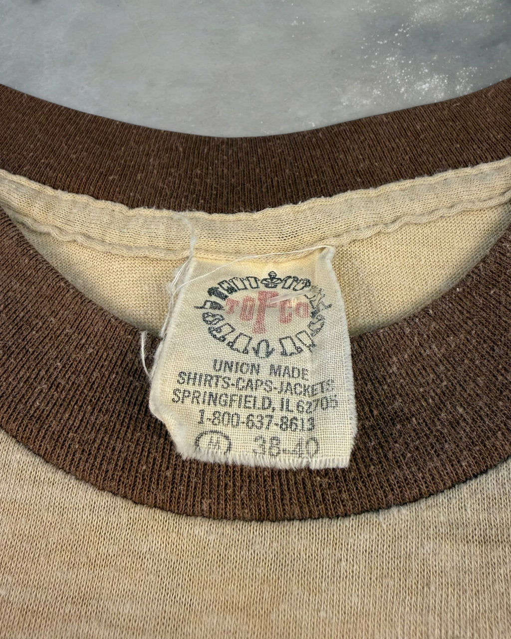 ‘84 Rockford Labor Day Ringer Tee Sz. M