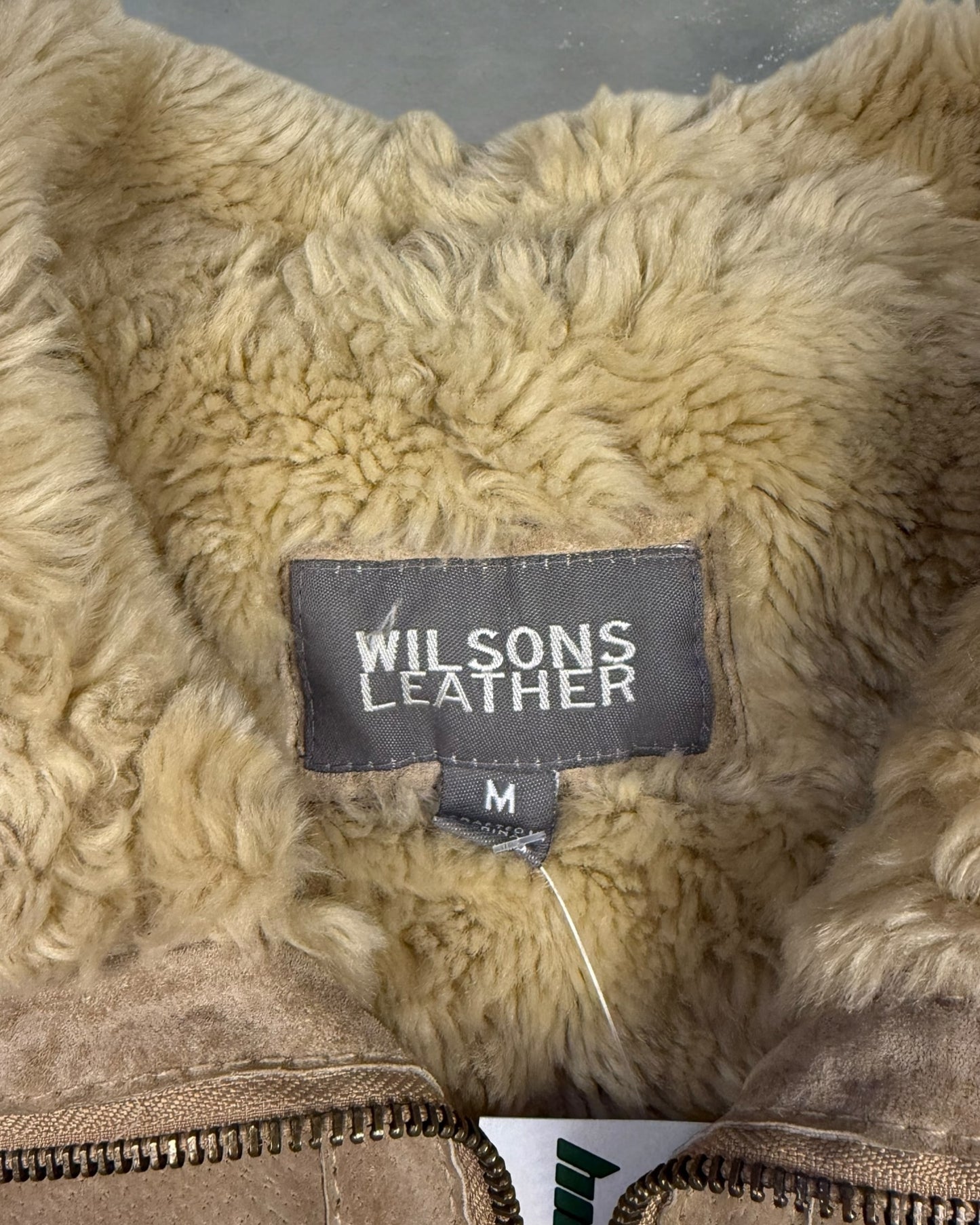 ‘00s Wilson’s Fur Lined Leather Jacket Sz. M
