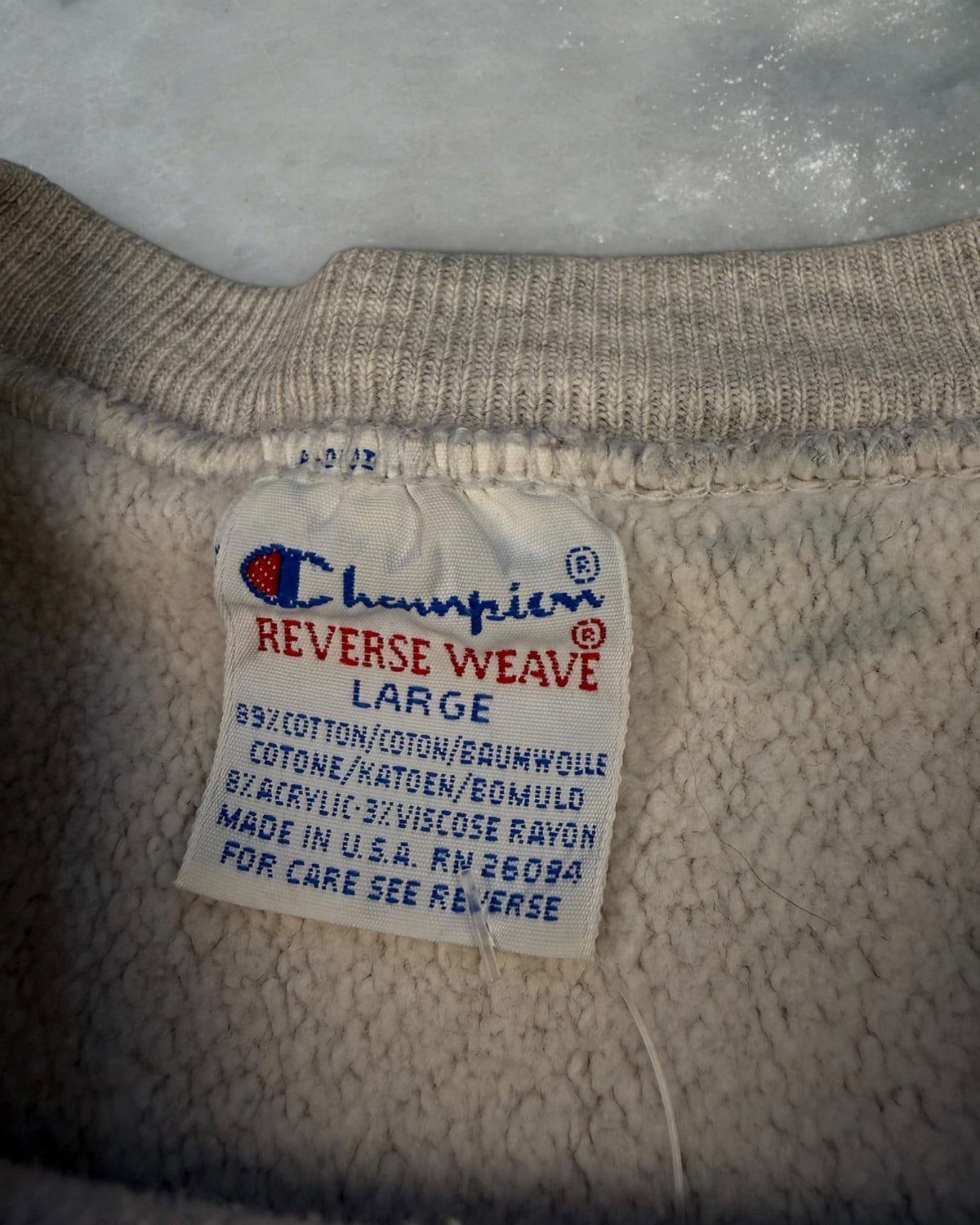 ‘90s Toledo Ohio Champion Reverse Weave Crewneck Sz. L