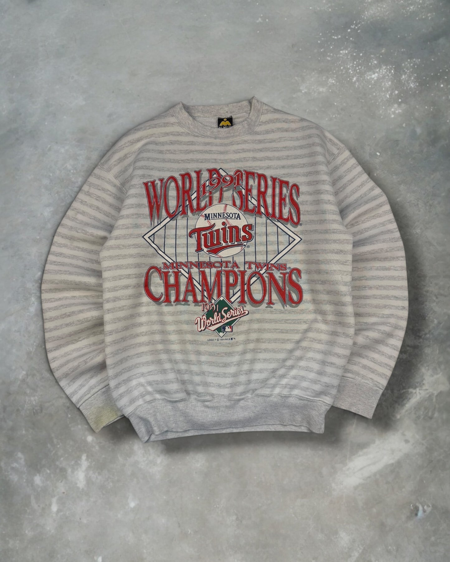 ‘91 Twins Champions Crewneck Sz. L