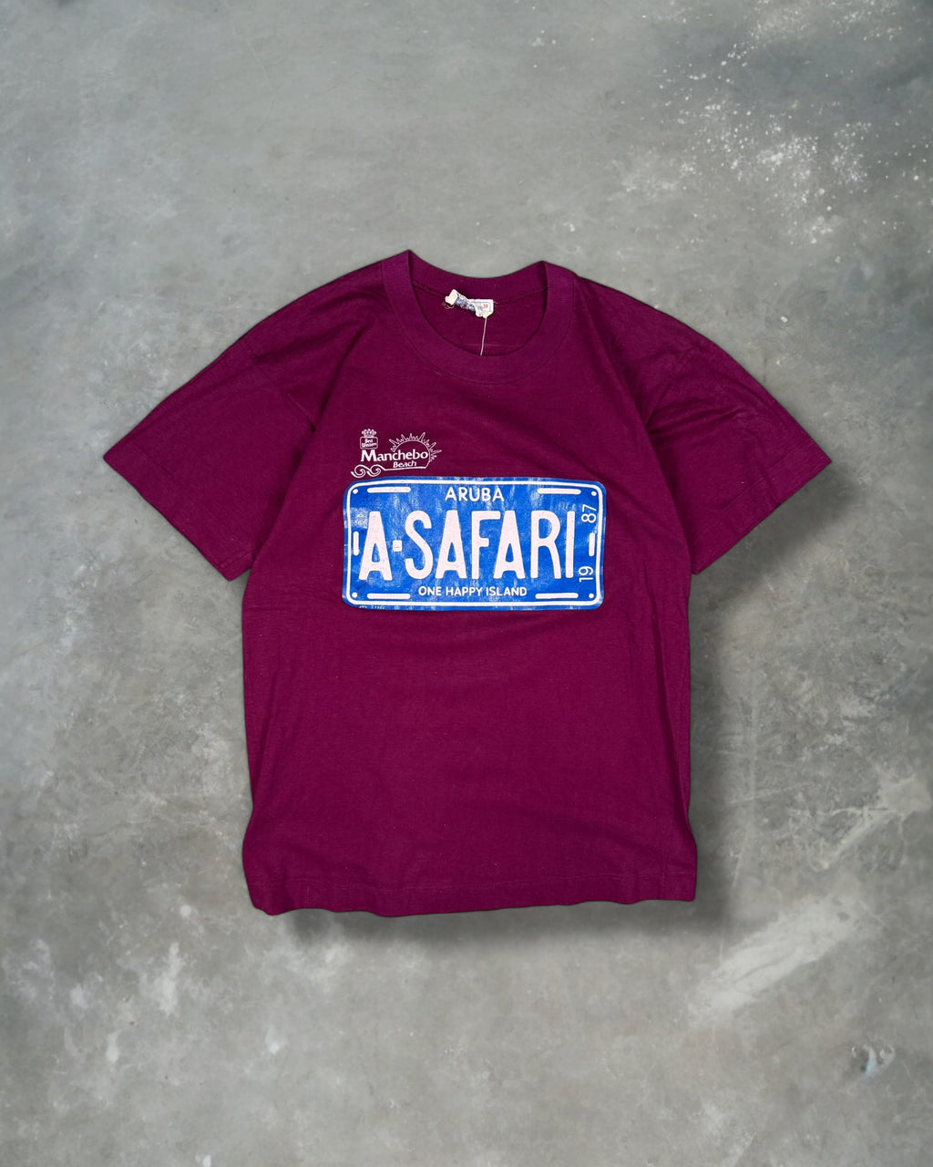 ‘87 Safari License Plate Tee Sz. L