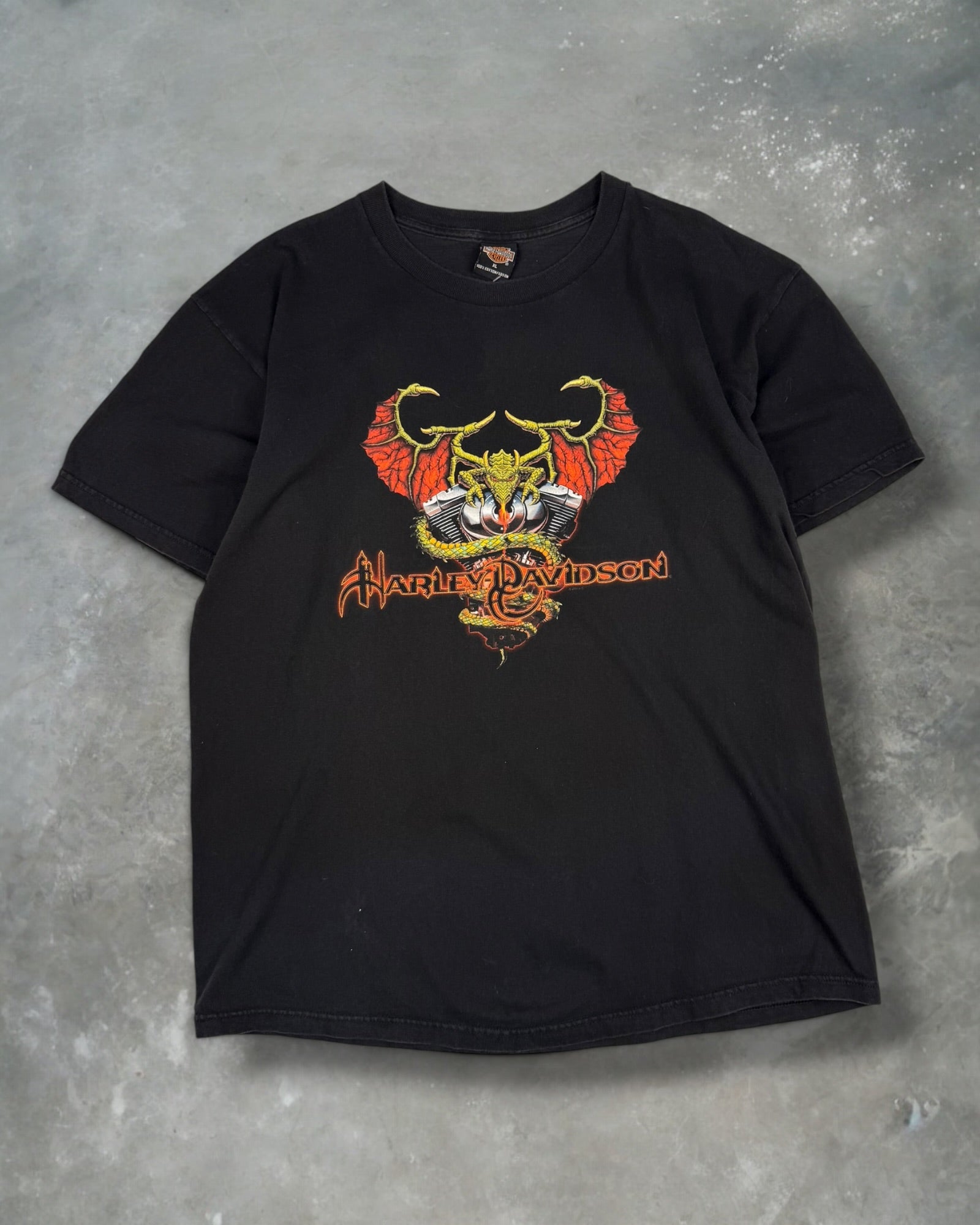 ‘00s Dragon Harley Davidson Tee Sz. XL