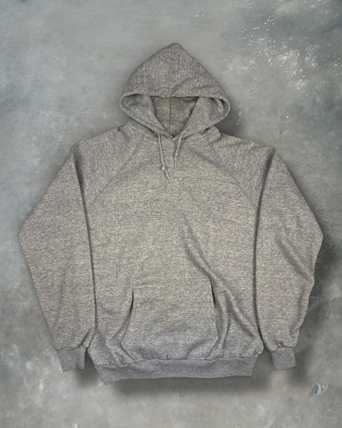 ‘80s Grey Raglan Hoodie Sz. XL