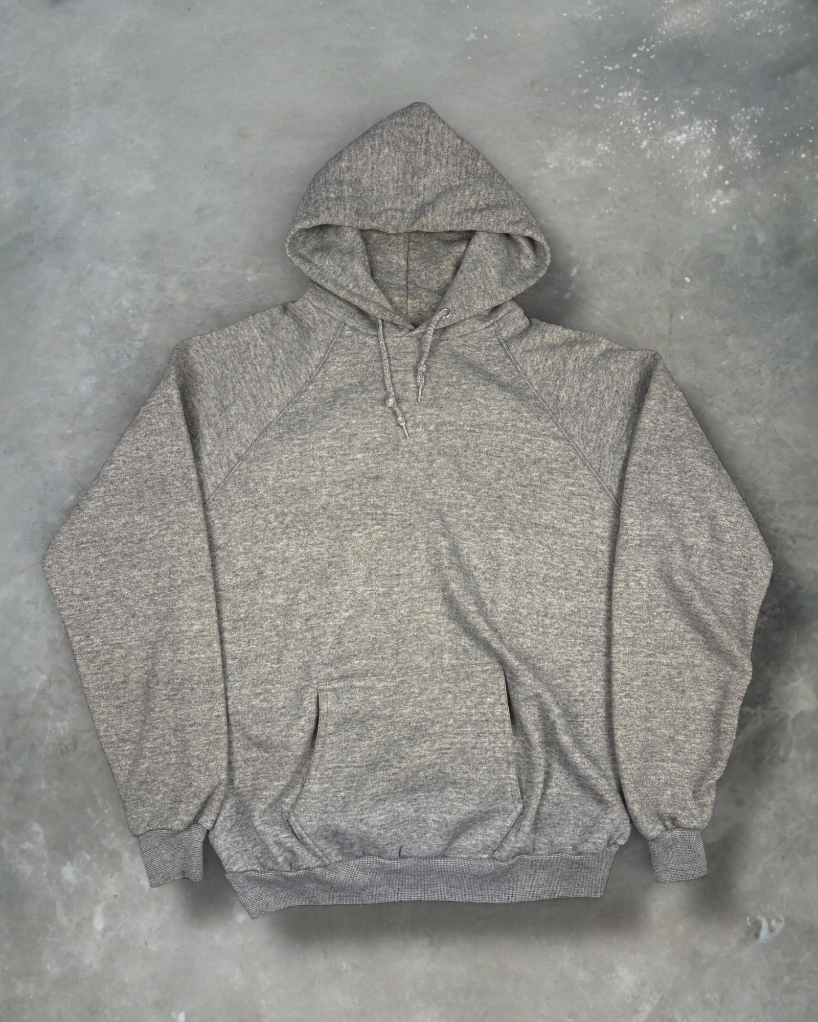 ‘80s Grey Raglan Hoodie Sz. XL