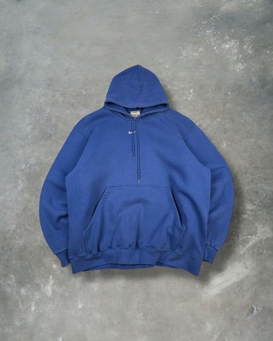 ‘00s Blue Nike Center Swoosh Hoodie Sz. L