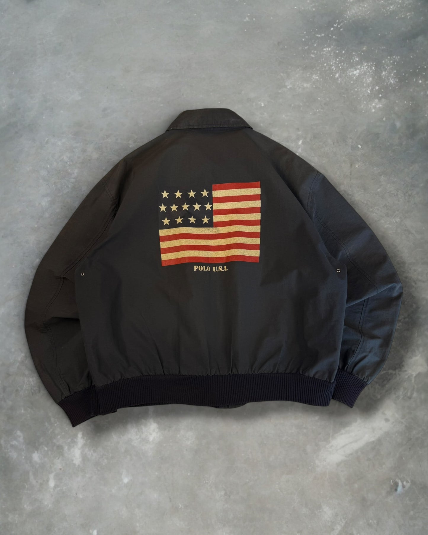 ‘90s Polo Ralph Lauren A-2 Style Flight Jacket Sz. L