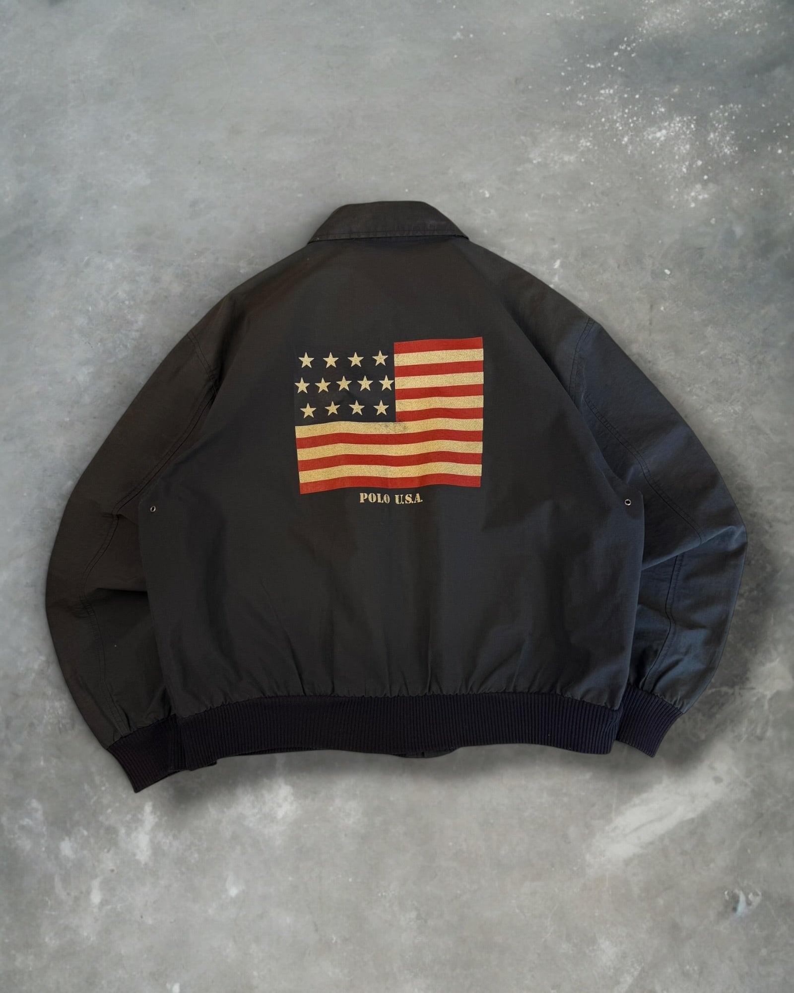 ‘90s Polo Ralph Lauren A-2 Style Flight Jacket Sz. L