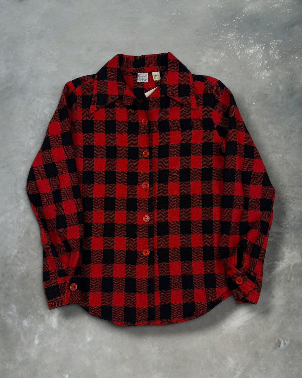 ‘70s Dagger Collar Flannel Sz. M