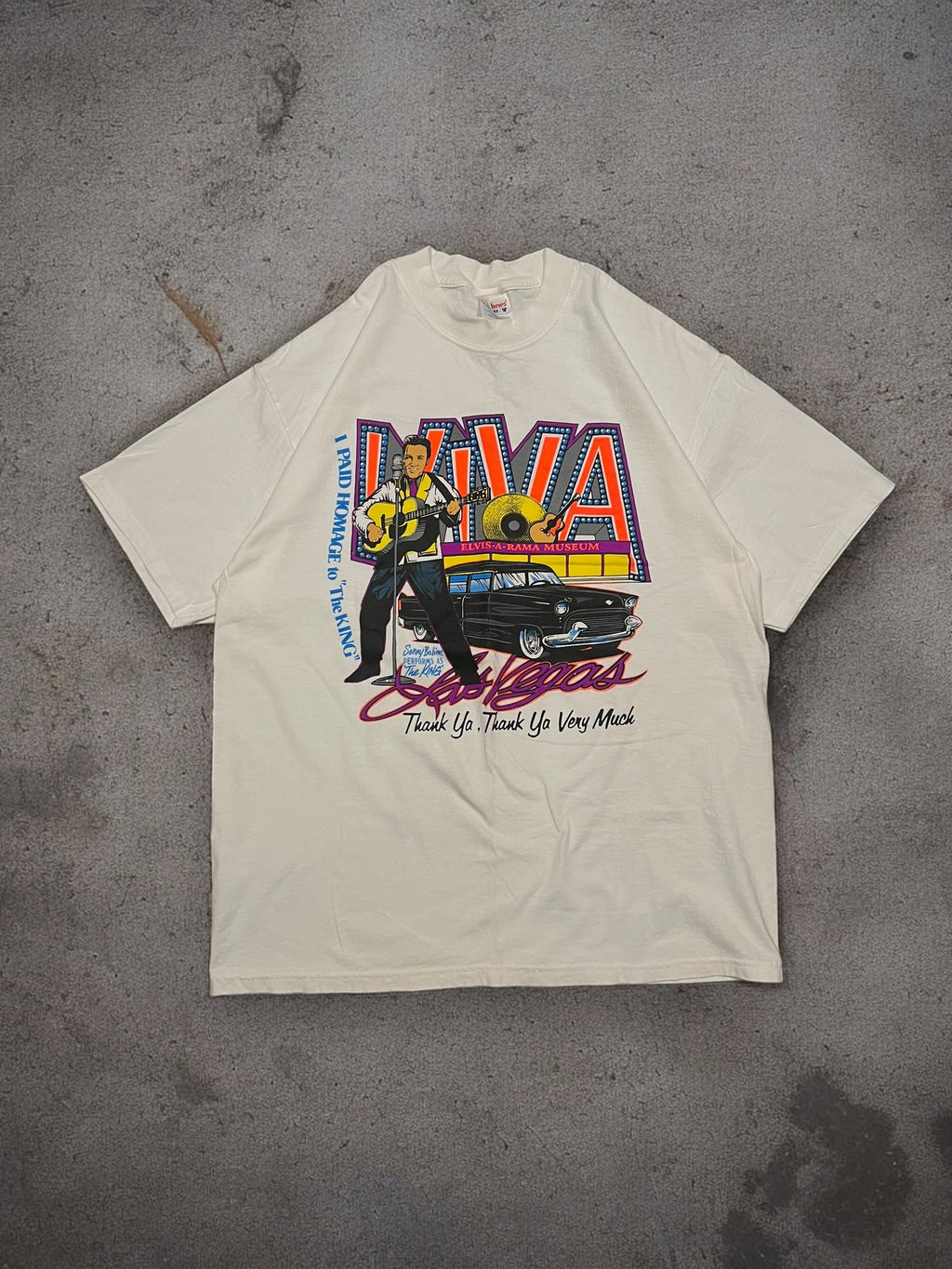 ‘90s Vegas Elvis Tee Sz. XL