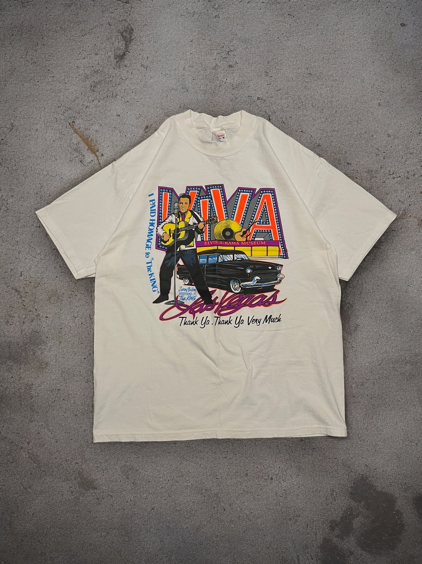 ‘90s Vegas Elvis Tee Sz. XL