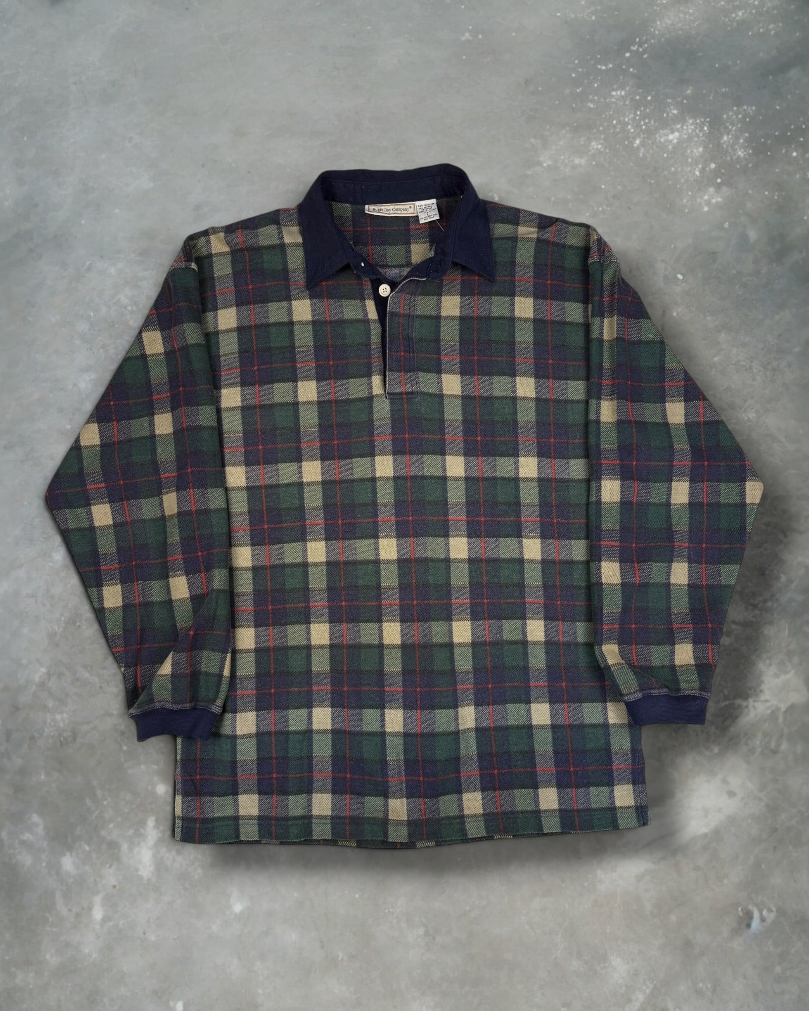 ‘00s Bugle Boy Rugby Style Long Sleeve Sz. L