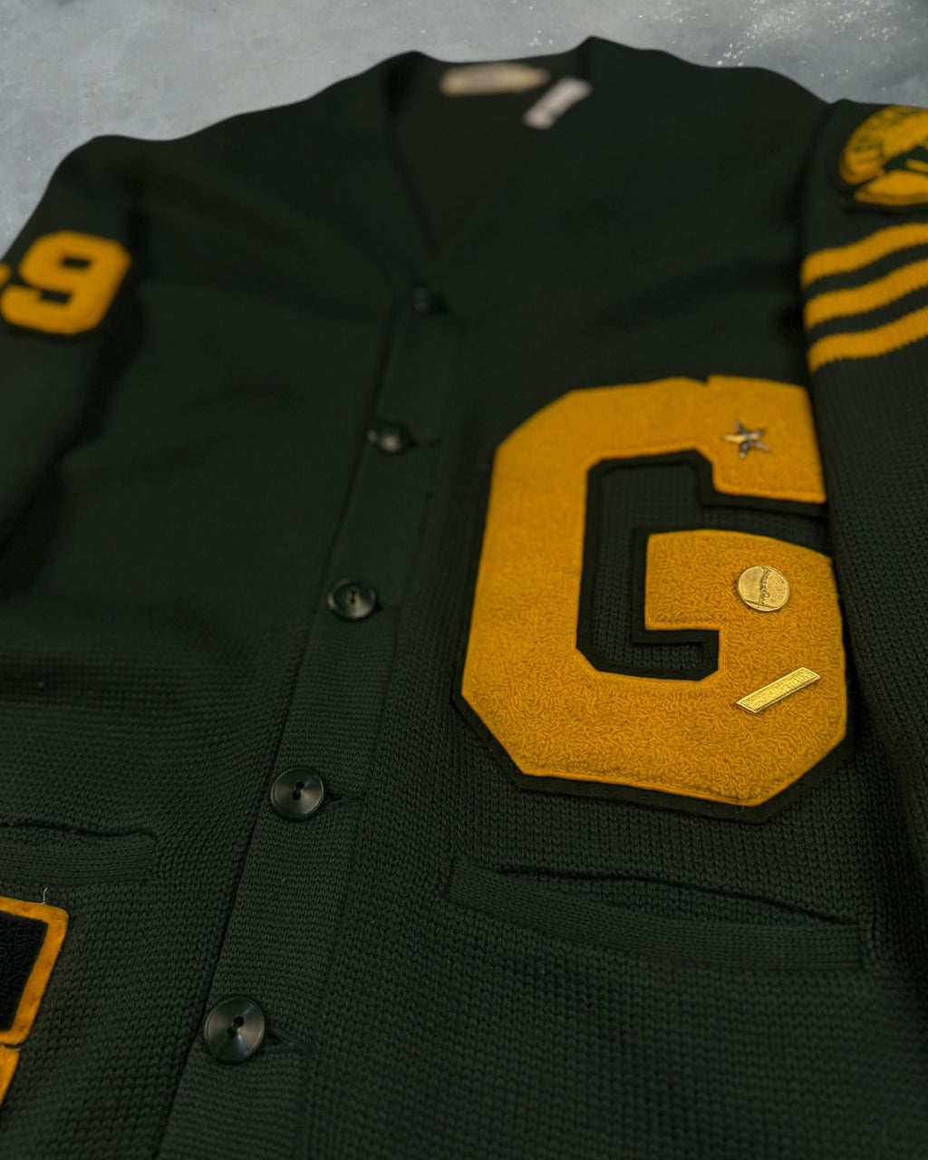‘60s New Era Varsity Letterman Cardigan Sz. L