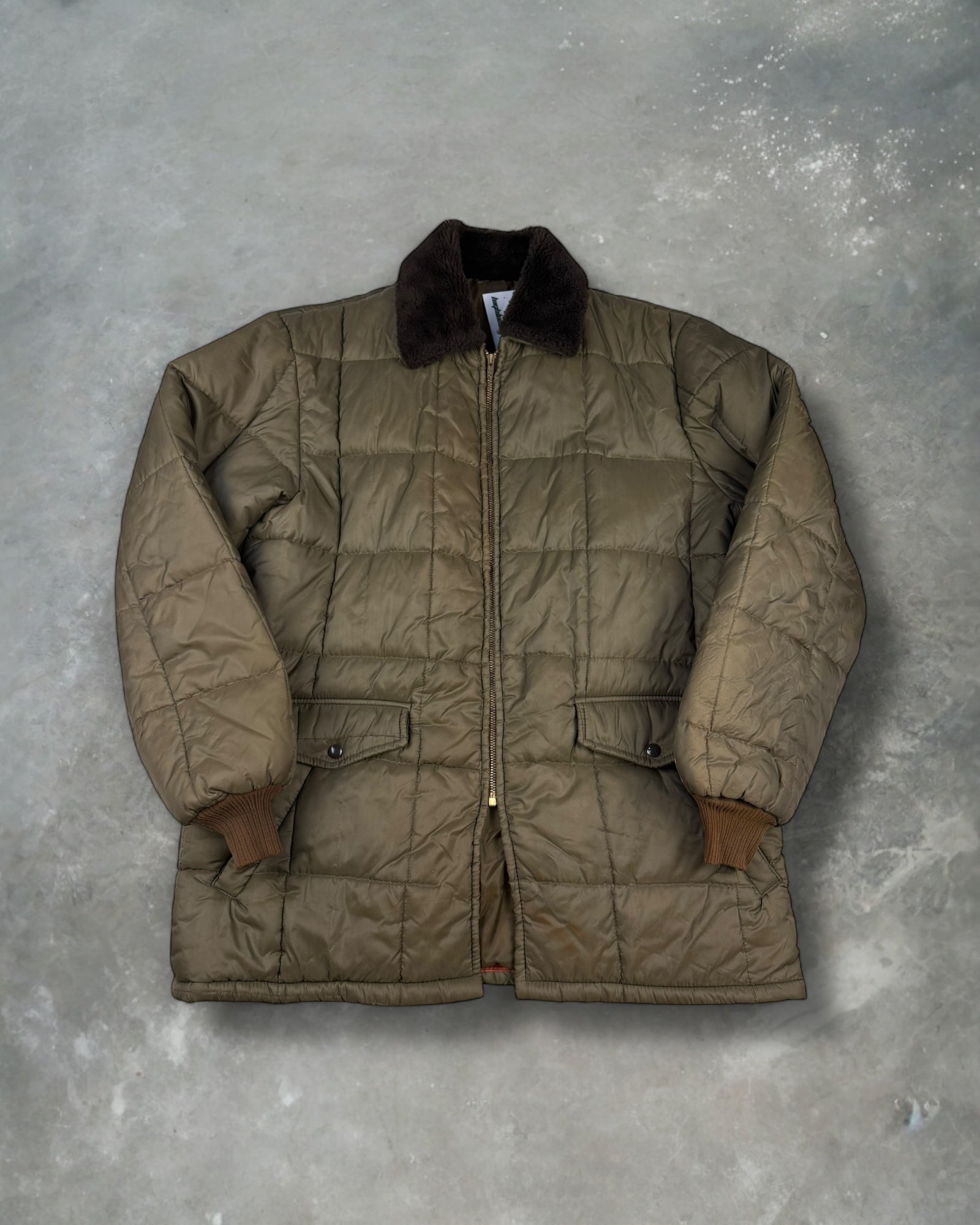 ‘70s Puffer Trench Coat Sz. XL
