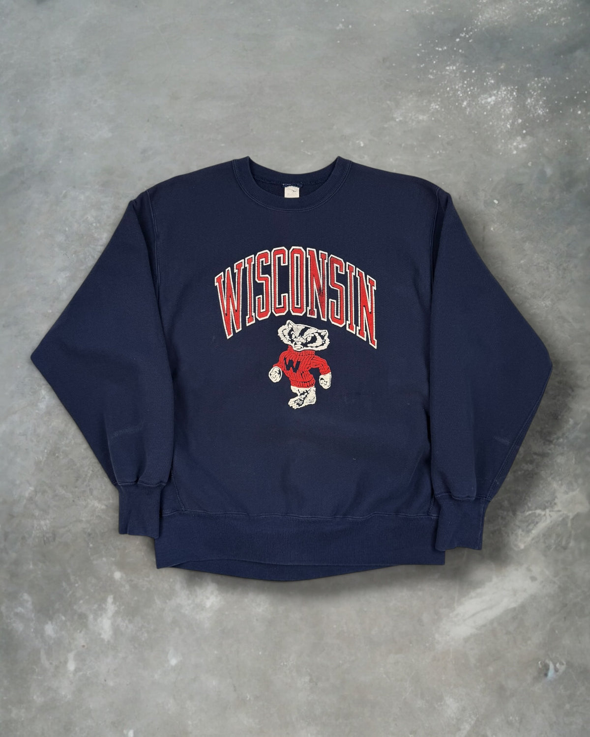 ‘90s Wisconsin Badgers Reverse Weave Crewneck Sz. XL
