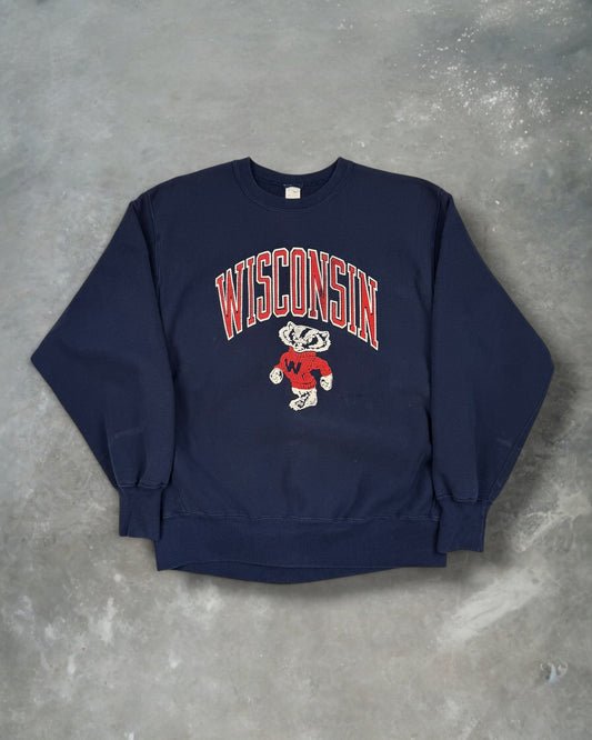 ‘90s Wisconsin Badgers Reverse Weave Crewneck Sz. XL