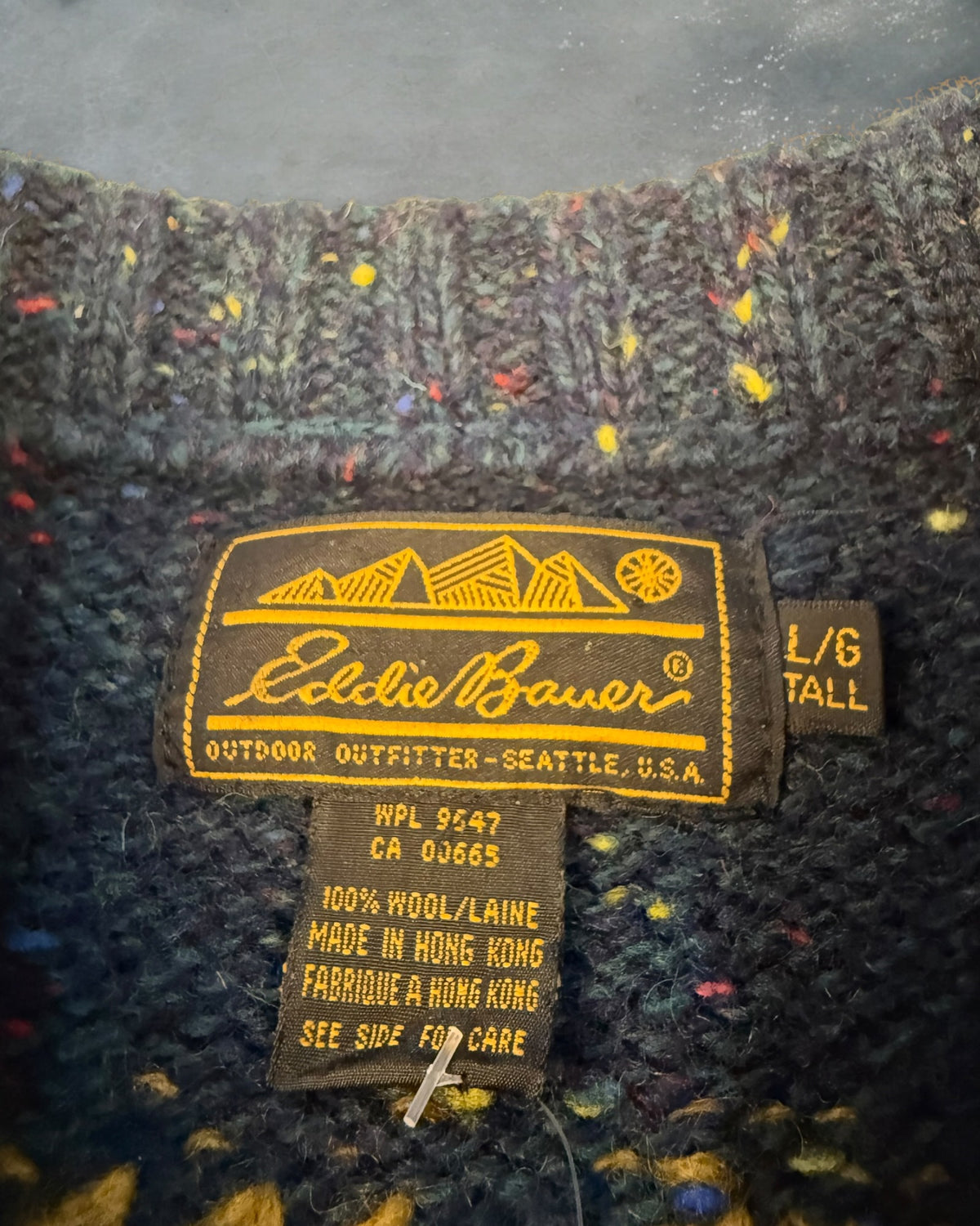 ‘80s Eddie Bauer Wool Sweater Sz. L