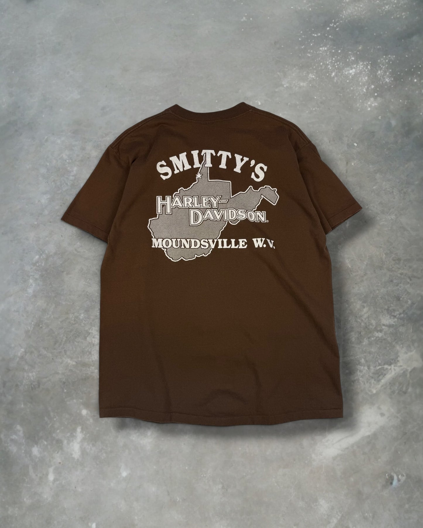 ‘91 Smitty’s Harley Davidson Tee Sz. L