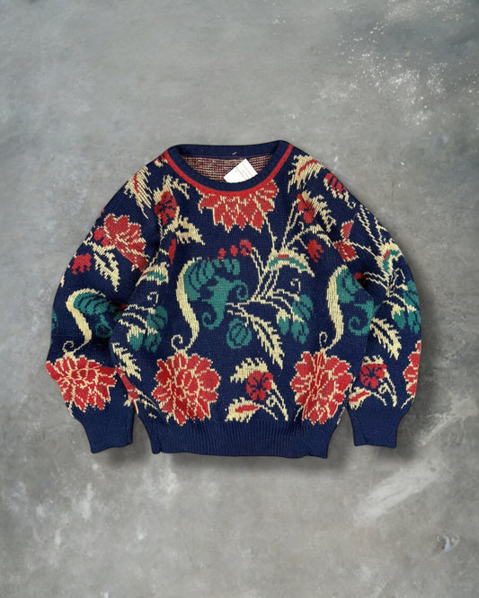 ‘00s Floral Sweater Sz. S