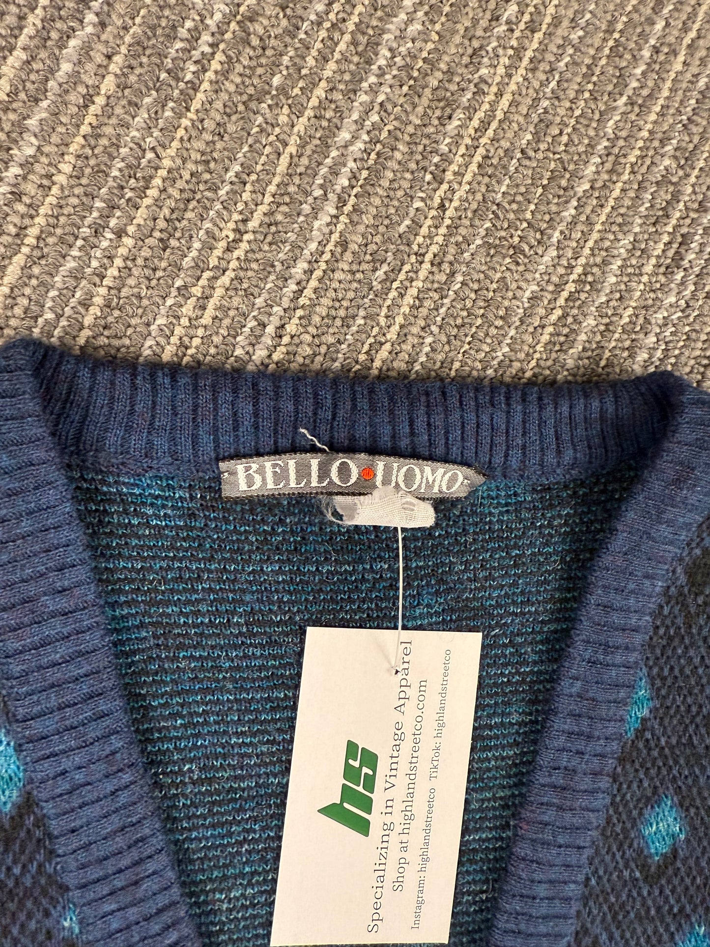 ‘90s Bello Uomo Sweater Vest Sz. L