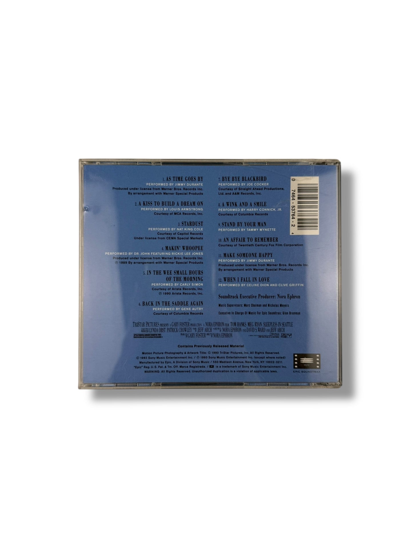 ‘93 Sleepless In Seattle Soundtrack CD