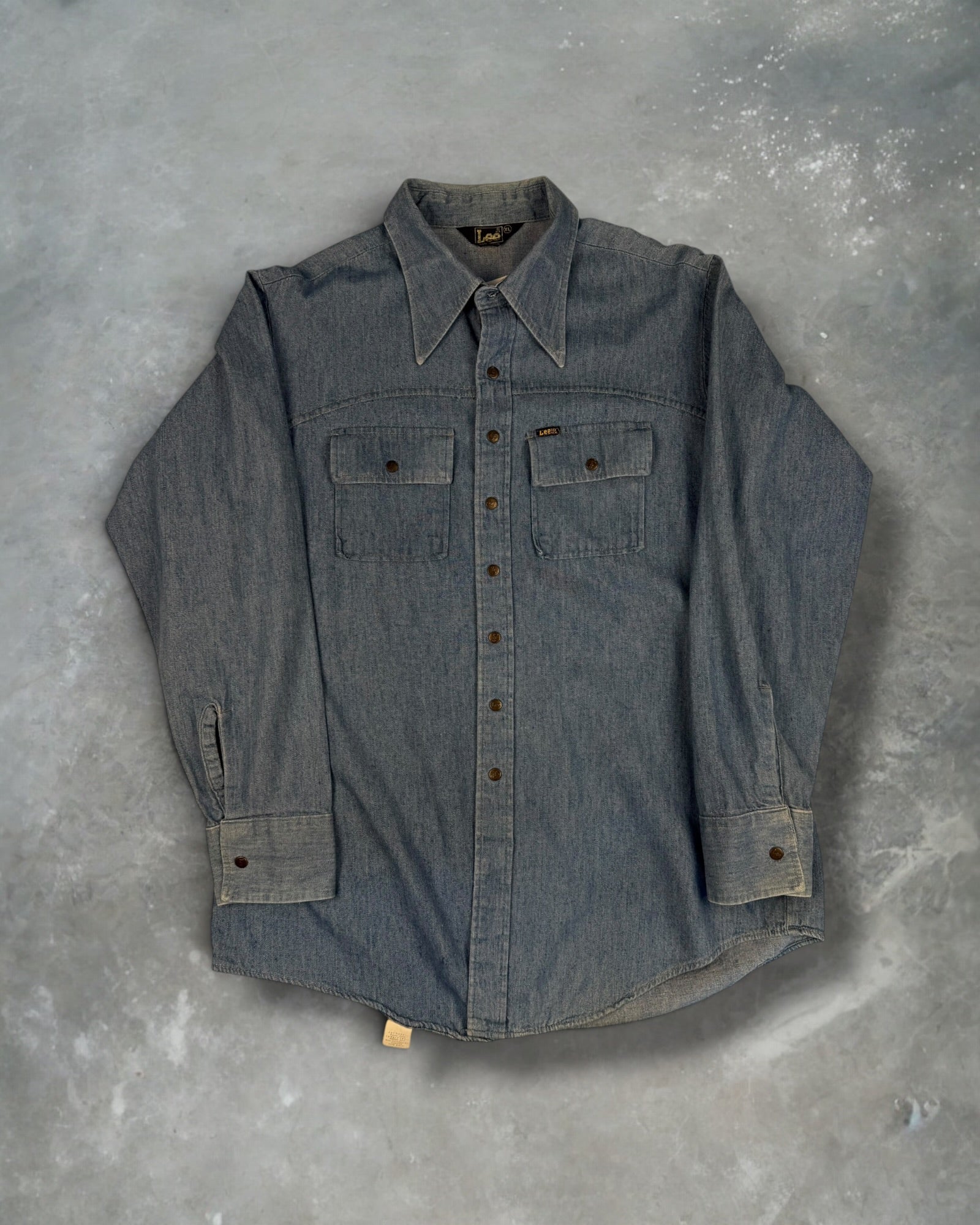 ‘70s Lee Denim Button Up Sz. XL