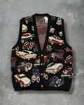 ‘80s Car Sweater Vest Sz. L