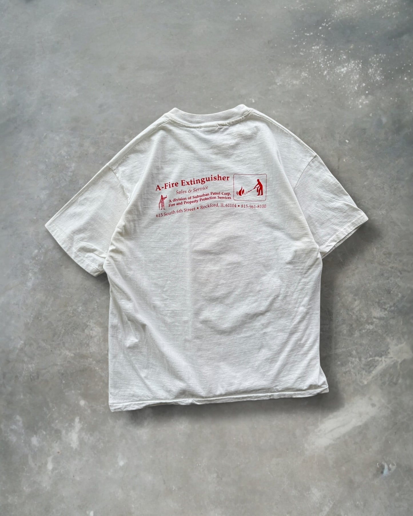 ‘90s Fire Hose Tee Sz. XL