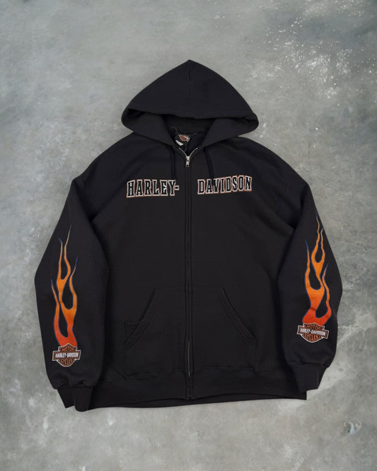 ‘08 Harley Davidson California Flame Hoodie Sz. XL