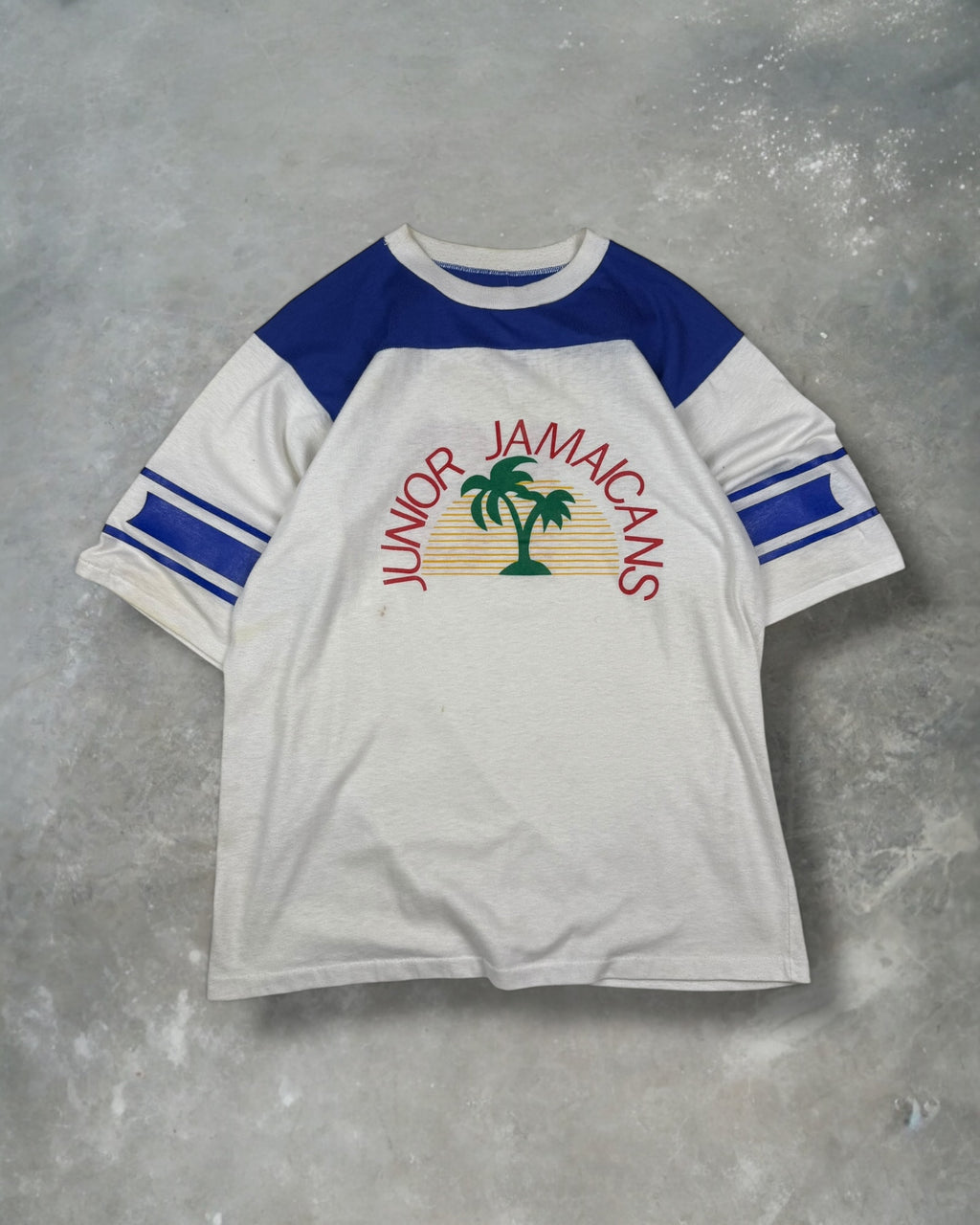 ‘80s Jamaican Dizzy Blonde Jersey Tee Sz. L￼