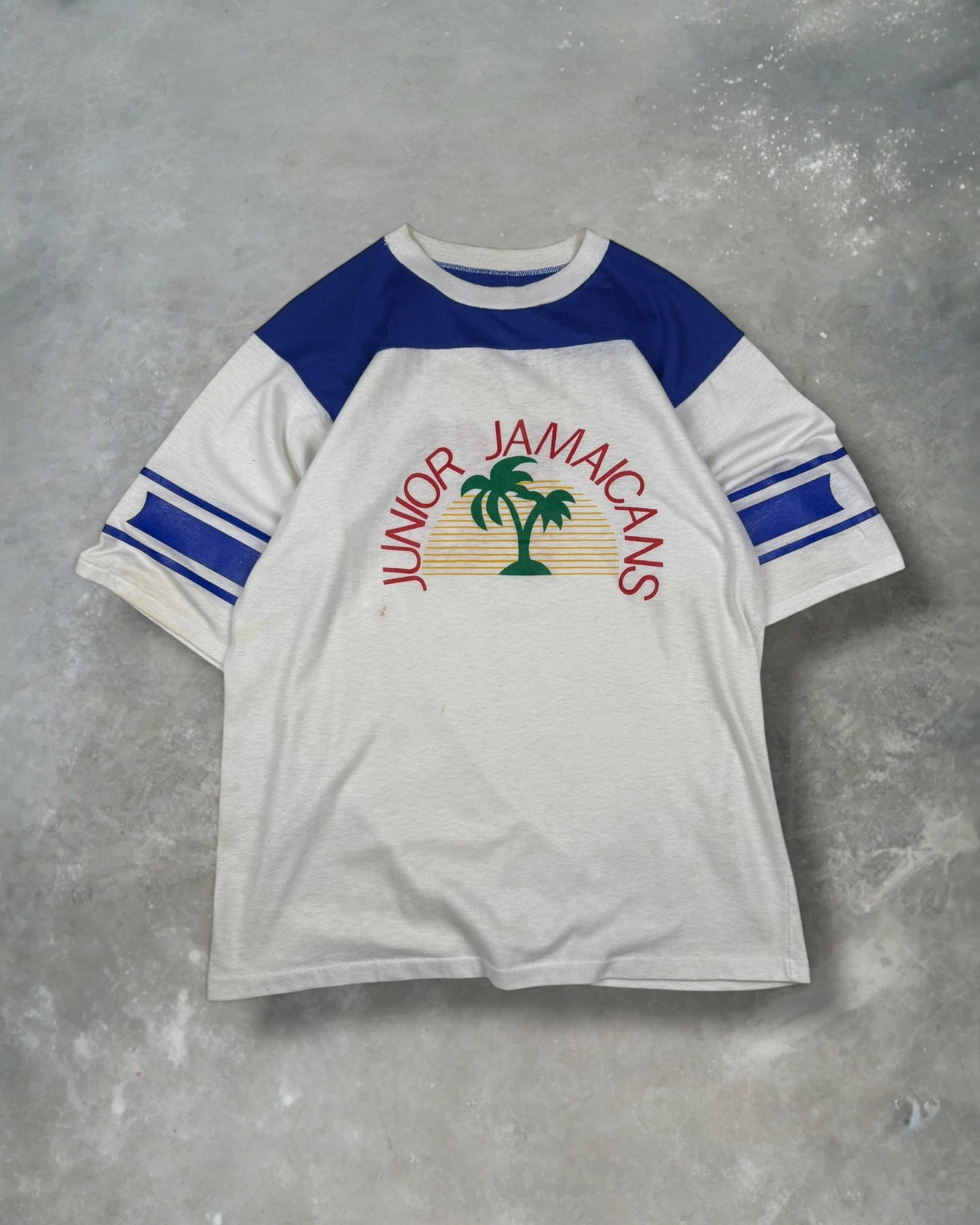 ‘80s Jamaican Dizzy Blonde Jersey Tee Sz. L￼