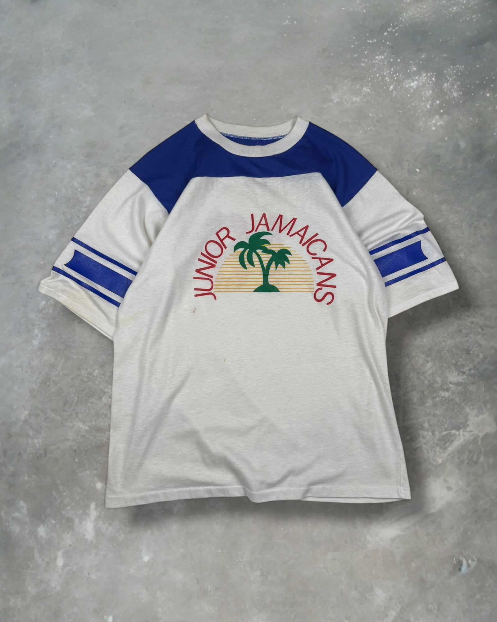 ‘80s Jamaican Dizzy Blonde Jersey Tee Sz. L￼