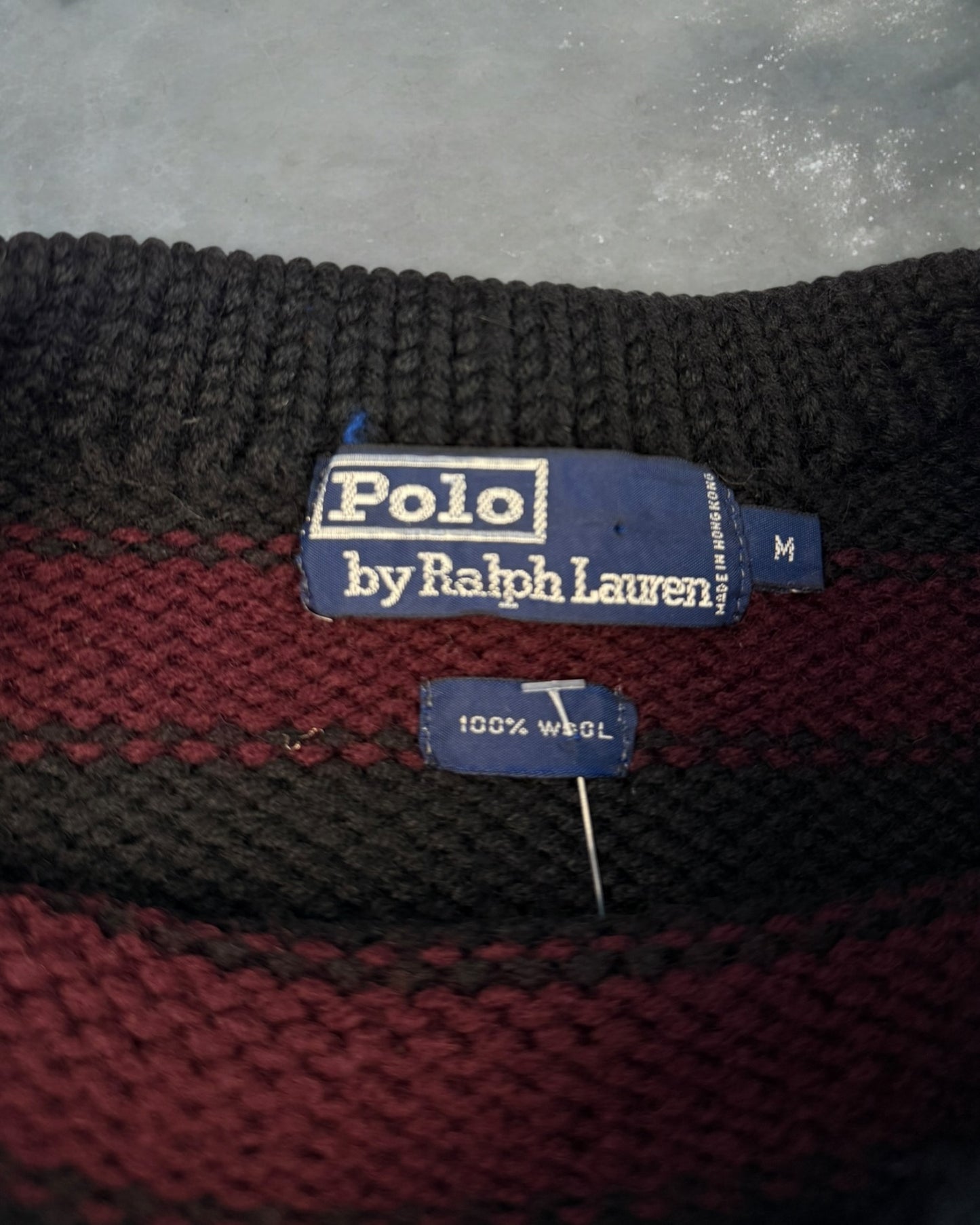 ‘80s Polo Ralph Lauren Wool Striped Sweater Sz. M