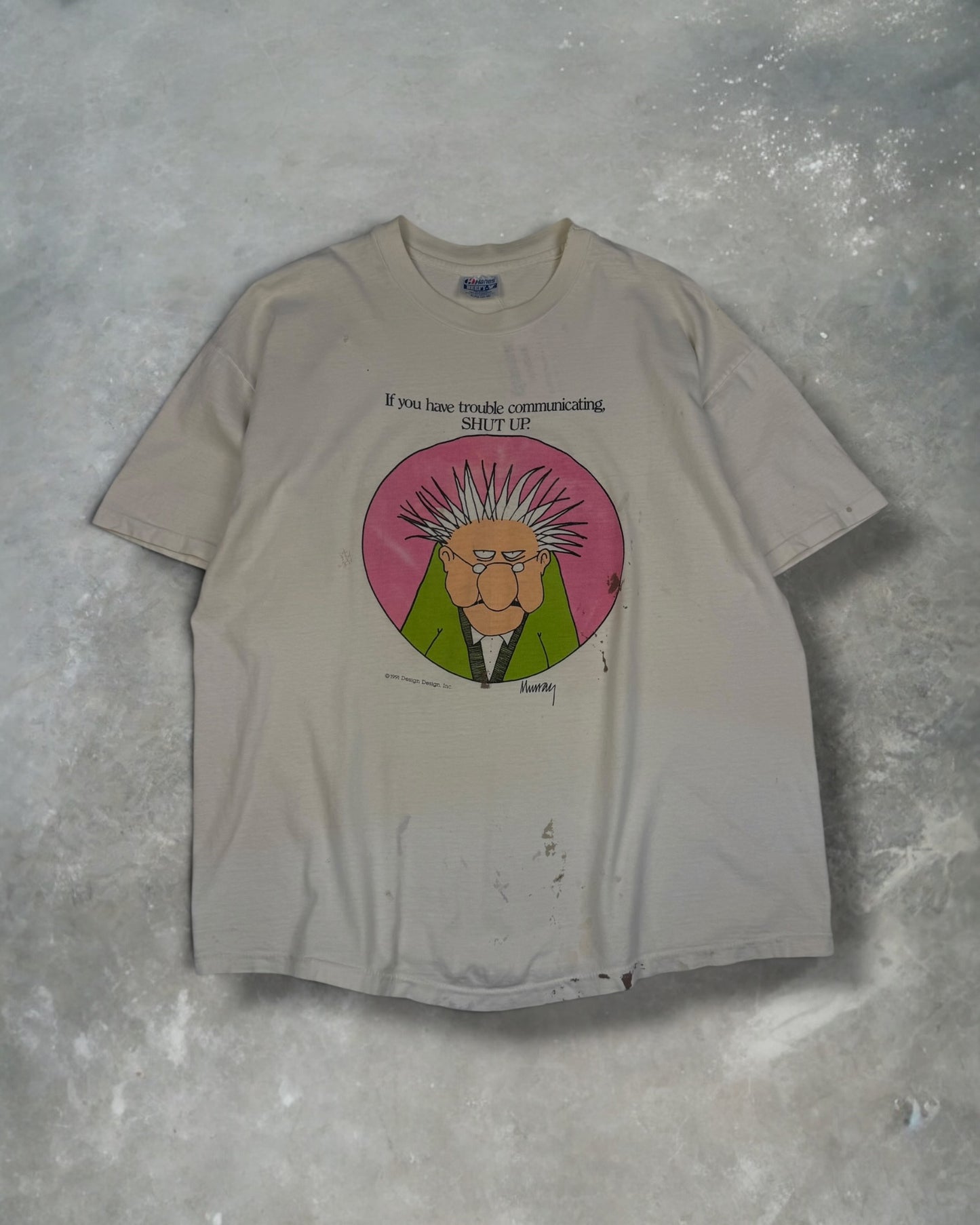 ‘91 Shut Up Art Tee Sz. XL