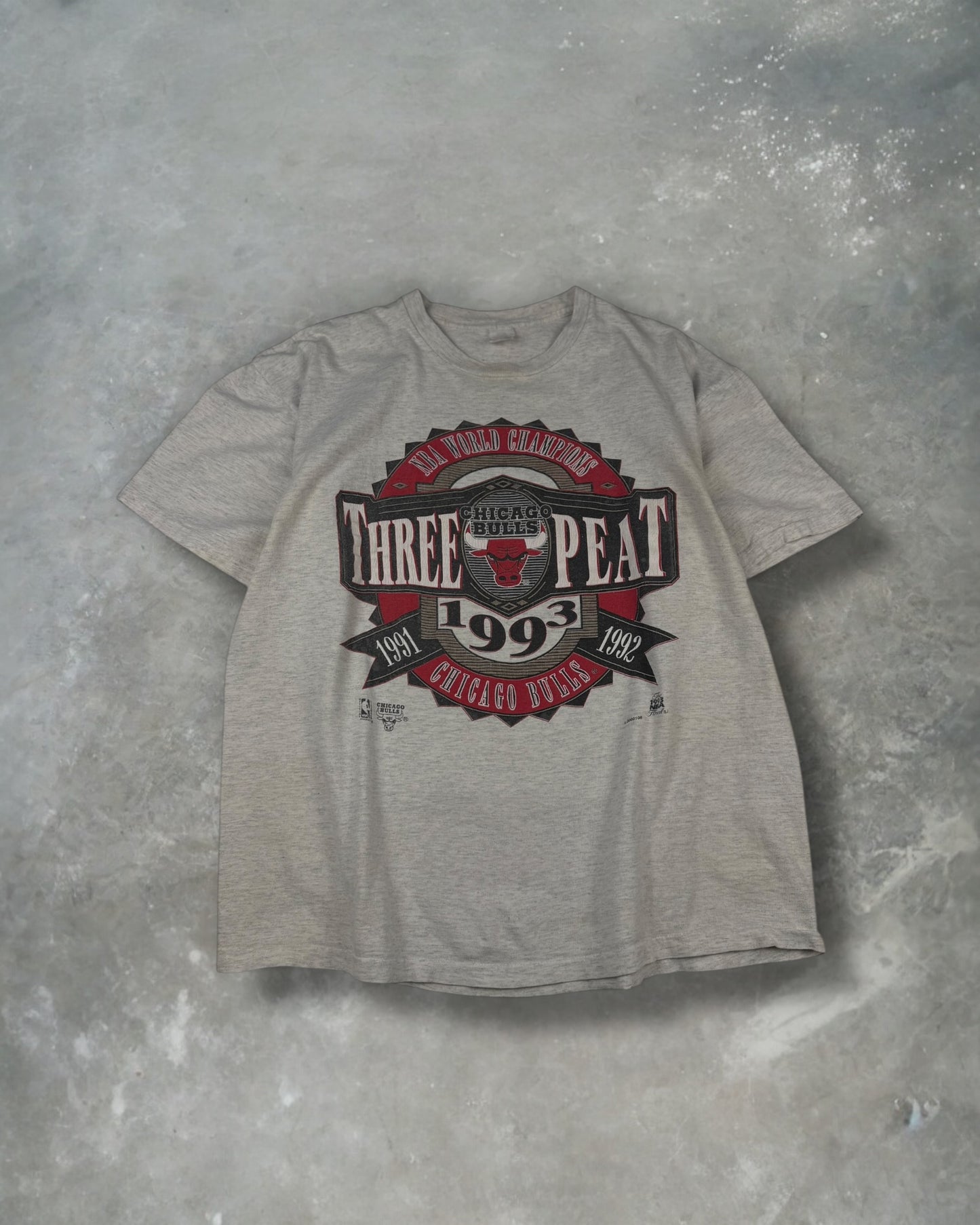 ‘93 Three Peat Bulls Tee Sz. XL