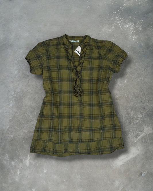 ‘00s Maurice’s Green Blouse Sz. XL