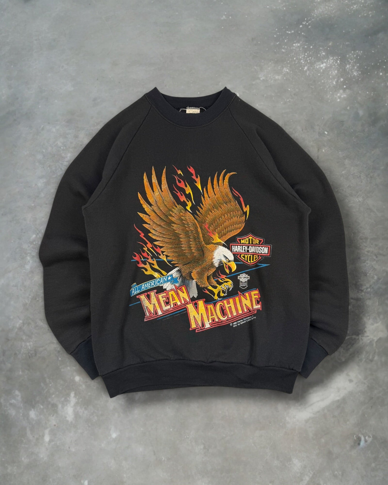 ‘88 Mean Machine Harley Davidson Crewneck Sz. L