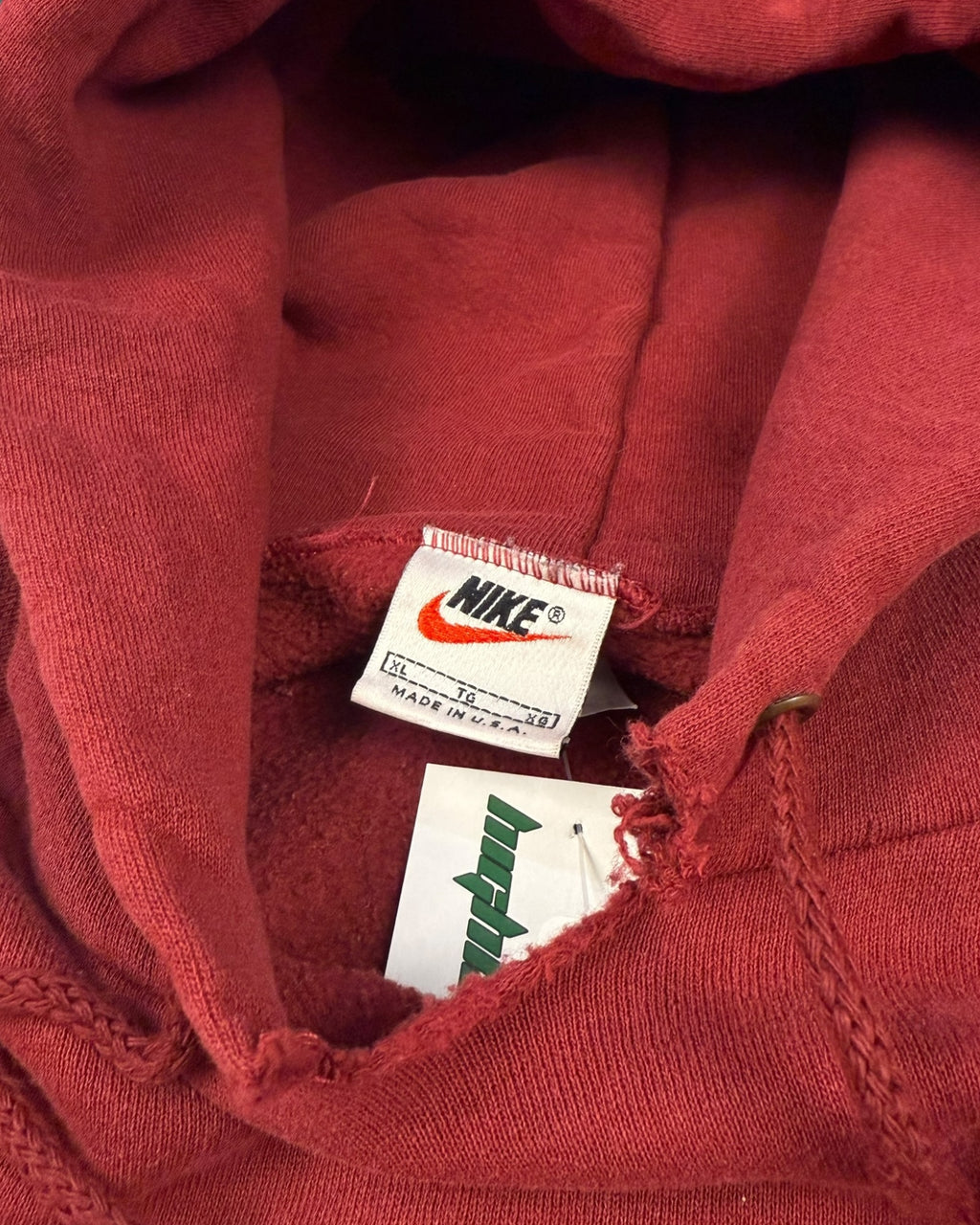 ‘90s Nike Center Spellout Hoodie Sz. XL
