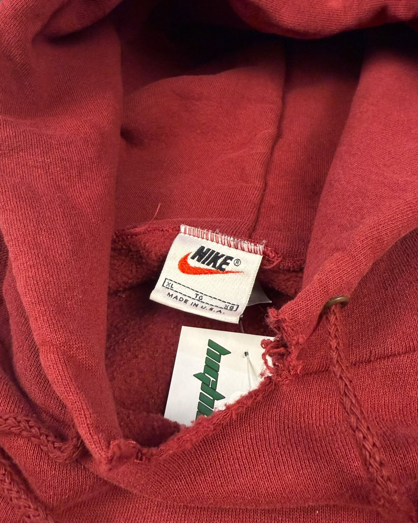 ‘90s Nike Center Spellout Hoodie Sz. XL