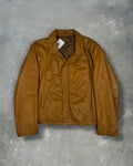 ‘70s Tan Leather Jacket Sz. L