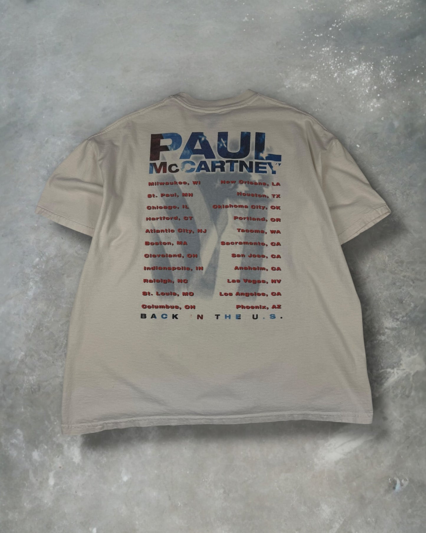 ‘02 Paul McCartney Tour Tee Sz. XL