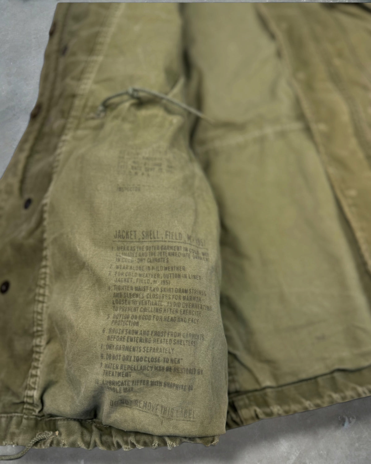 ‘50s M-51 Military Field Jacket Sz. S